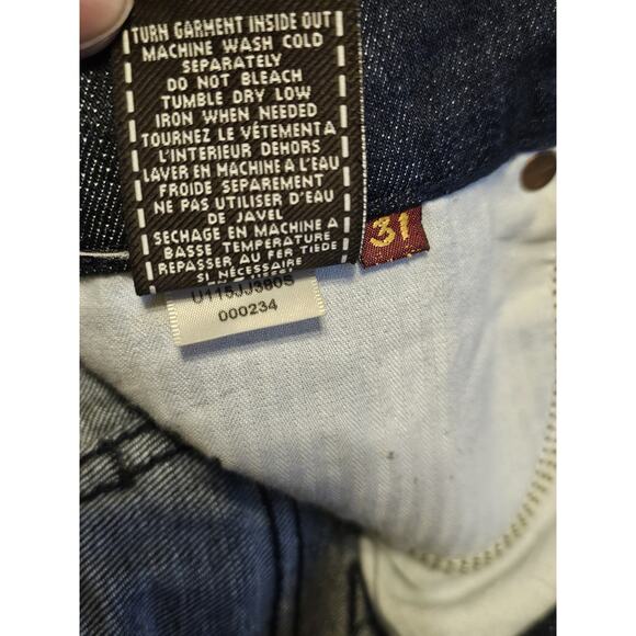 7 For All Mankind Dark Blue Flare Jeans - Picture 5 of 10